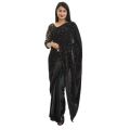 Black Sequence Saree With Sequence Blouse For Women. 