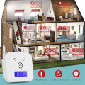 ARELENE Mini CO Sensor Carbon Monoxide Alarm Detector Battery Powered with LED Digital Display Sound Warning for Home Kitchen. 