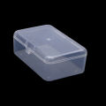 Plastic storage box Organized Transparent Plastic Transparent display case Multipurpose Square  square box for Home organization Jewelry display Craft storage Office supplies Travel storage. 