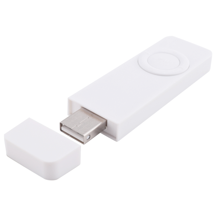 MP3 Player Strip Sport Media Support Up to 32GB Micro-TF Card(White)