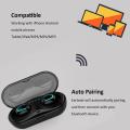 Q13S Bluetooth Wireless Binaural Tws Stereo Business Earbuds With Charging Bin - Black. 