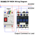 Aweisuan DF-96D DF-96DK Water Level Controller Switch 25A 220V Water Tank Liquid Level Detection Sensor Water Pump Controller 2M Wires. 