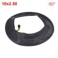 1Pcs Durable 10x2.50 Inner Tube 0° 45° 90° Butyl Rubber Inner Tyre 10inch Straight Pneumatic Tire For Electric Scooter Bike Balance Car. 