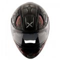 Axor Apex Venomous Black Grey Helmet | AXOR Apex ECE & DOT Certified Polycarbonate Helmet | Protective Wear For Riders. 