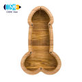Piggy Bank Novel Shape Unique Design Money Saving Wooden Saving Money Coin Bank for Bedroom. 
