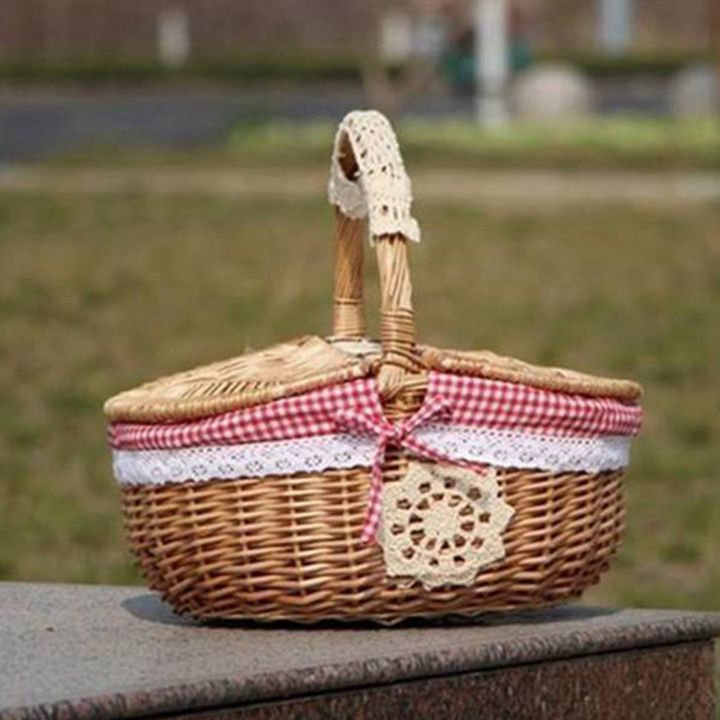 3X%20Hand%20Made%20Wicker%20Basket%20Wicker%20Camping%20Picnic%20Basket%20Shopping%20Storage%20Hamper%20and%20Handle%20Wooden%20Wicker%20Picnic%20Basket%20-%20Image%204