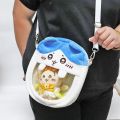Cute Plush Shoulder Messenger Bag Usaki Hachiware Crossbody Bag Cartoon Transparent Chiikawa Bag Women. 