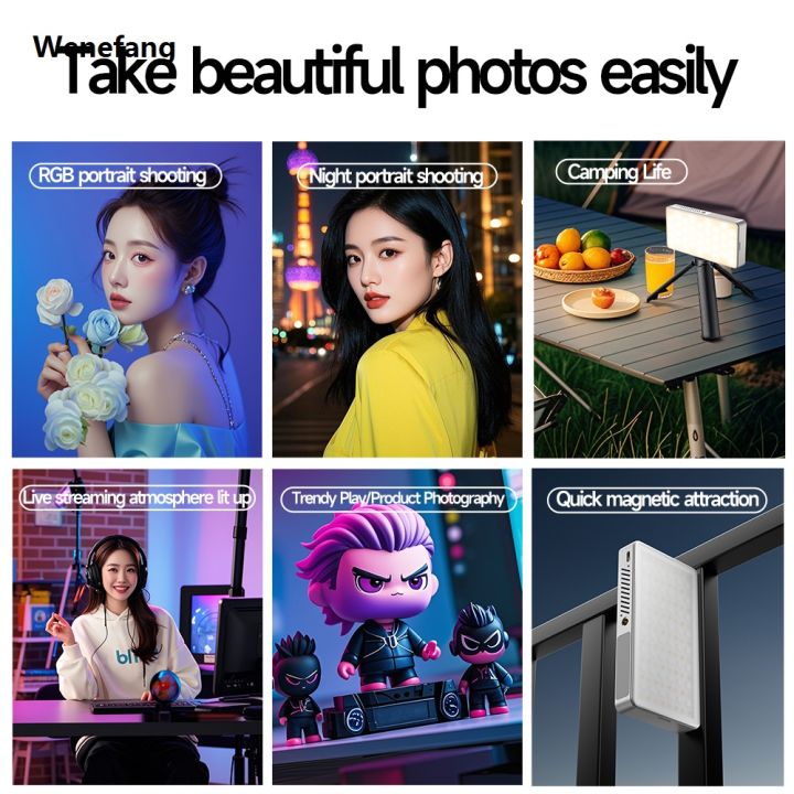 Wenefang%20Mini%20Rechargeable%20R9PRO%20full-color%20RGB%20Camera%20Photography%20Fill%20light%20Sales%20promotion%20LED%20Portable%20Mobile%20Phone%20Selfie%20Live%20Broadcast%20Video%20Light%20-%20Image%204
