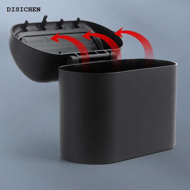 DISICHEN%20Luxury%20Portable%20Car%20Trash%20Can%20Hanging%20Mini%20Vehicle%20Garbage%20Organization%20With%20Lid%20Multifunctional%20Folding%20Automotive%20Garbage%20Storage%20Box%20-%20Image%204