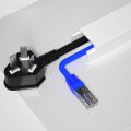 High Quality 1m Wire Conduit Rectangle Paintable Cord Hider Self-Adhesive PVC Electric Wire Slot Floor. 