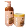 TD Professional Keratin Botox Shampoo & Treatment Combo Pack (500ml + 500ml). 