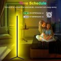 Smart LED Corner Lamp RGB Atmosphere Floor Lamp Detachable Corner Light APP Control Remote Control with Music Sync USB Plug and Play. 