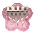 Acrylic Kalimba 17 Key Transparent Kalimbas Beginner Thumb Piano Professional Music Keyboard Instrument with Petals. 