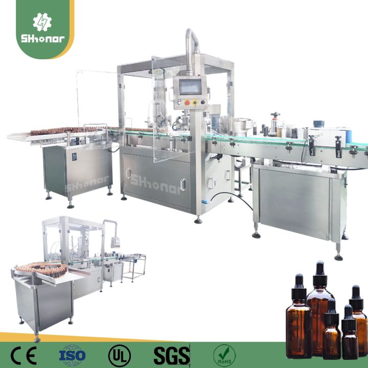 Pazzy Automatic 45ml Monoblock Small Liquid Filling Capping Machine ...