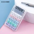DISICHEN Profesional Mini Pocket Calculator Portable Handheld Calculator with Lcd Display Big Round Button for Student Exam Study Office Work Mini. 