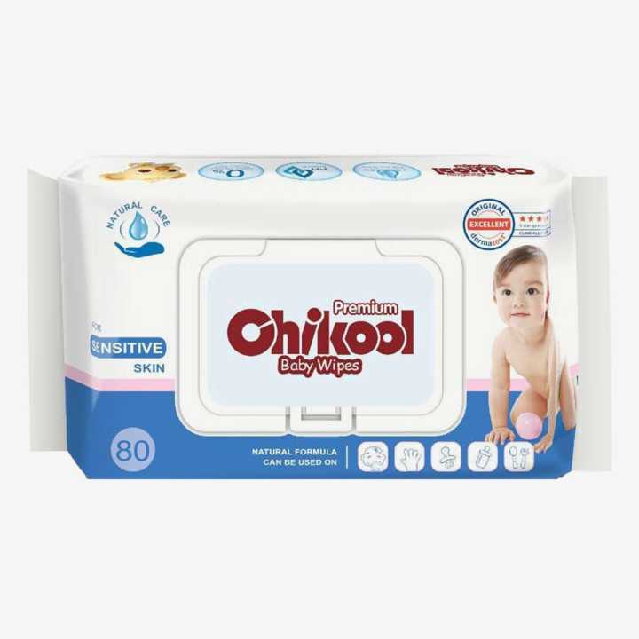 Chikool Premium Wipes 80ct (for Sensitive Skin)