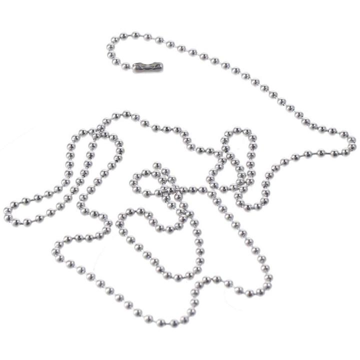 Rustproof Stainless Steel 36" Pull Chain Silver #6 Size Bead Chain Extender Extension Roller Shade Window Blind Vertical