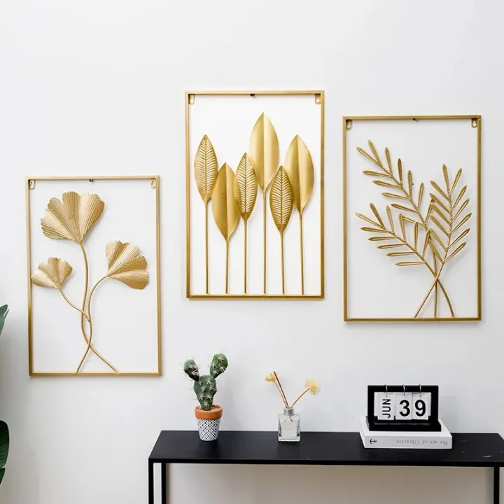 PREMIUM%20DECOR%20HUB%20Metal%20Wall%20Decor%20Leaf%20Frame%20Wall%20Hanging%20Decoration,%20items%20Set%20of%203%20Metal%20Wall%20Art%20Home%20Decor%20for%20Living%20Room%20Office%20Bedroom%20-%20Image%205