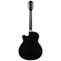 Kadence Frontier Series, Electric Acoustic Black Guitar With EQ, Die Cast Keys, Set Of Strings, Strap, Picks And Bag (Black EQ, Electric Acoustic). 