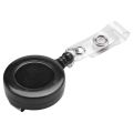 Sojhoop 5 Pcs Badge Holder Retractable Reel YOYO Clip Snap Button ID Card Key Black. 