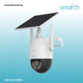 UNIARCH 3.0 MP Outdoor Smart Color SIM + WiFi 360º Solar + Battery CCTV Camera - UHO-P2G-M3F4D. 