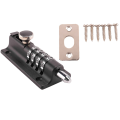 ARELENE 2X Password Lock Black Bolt Metal Door Latch Anti-Theft Safety Combination Digit Padlock Outdoor Gate Hardware. 