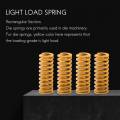 8Mm Od 20Mm Long Light Load Compression Mould Die Spring Yellow Compression Mould Die Spring for the 3S Bed 20Pcs. 