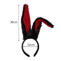 CARAT Plush Bunny Ear Headband Fluffy Bunny Ears Headband for Halloween Cosplay Party Wear Cute Rabbit Ear Hair Hoop Costume for Women. 