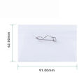 Zishfas Easy to Use Name Tag Holder 50pcs Special Shaped Pin Badge Holders Clear Plastic Name Tag Id Card Holder for Easy Use Reliable for Name. 