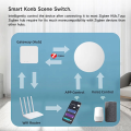 Tuya ZigBee Devices Button Scene Switch Intelligent Linkage Smart Switch Battery Powered Automation Work with Smart Life. 