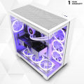NZXT H9 Flow Dual-Chamber Mid-Tower Airflow White PC Casing. 