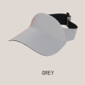 Dark Gray Color Women'S Spring and Summer Sports Sun Hat Adjustable Acrylic Anti-UV Top Air Tennis Running Sun Hat. 