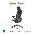 Steelcase Gesture Fabric Chair with Headrest | Ergonomic Office Chair | Executive Fabric Chair | Boss Chair. 