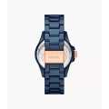 Fossil Blue Ceramic Business Watch For Women - CE1125. 