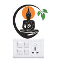 Artsy Home Lord Buddha Light Switch Waterproof Sticker. 
