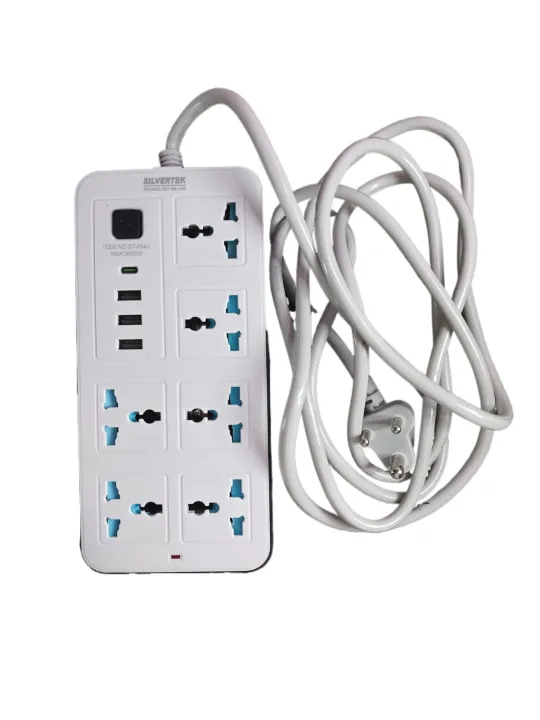 3000W%20Silvertek%20Multiplug%20with%201-C-Type,%203-USB%20&%206-charging%20port%20%7C%203%20&%205%20meter%20wire%20%7C%20Suitable%20for%20all%20the%20home%20appliances%20(Washing%20machine,%20freeze,%20TV,%20Iron)%20%7C%20Extension%20Cord%20634U%20-%20Image%207