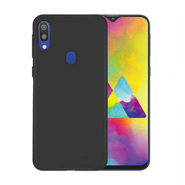 Silicone Case for Samsung Galaxy M20 - Camera Protective Flexible Phone Back Cover