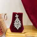 Premium Quality Silver Plated AD Necklace Set For Women. 