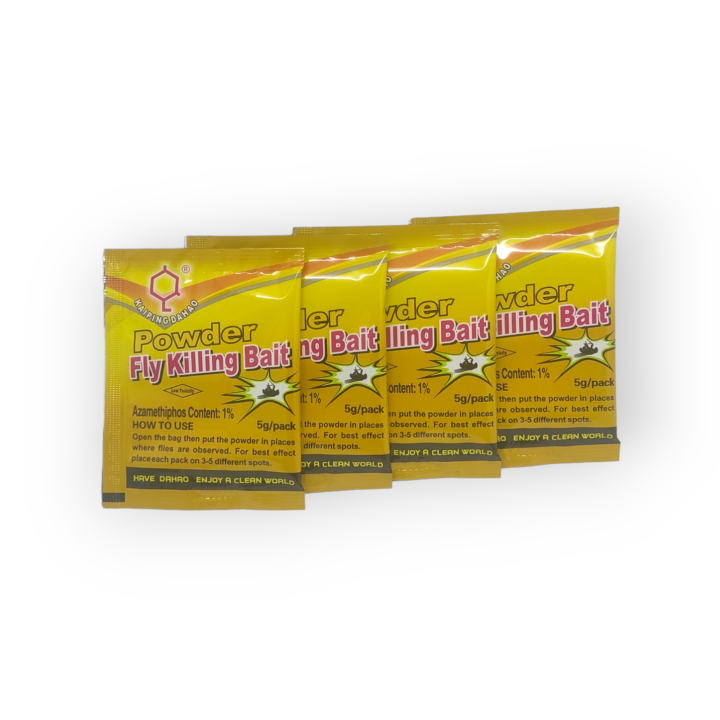 Fly Bait Powder For Compete Removal Of Your Flies At Home, Restaurant And All - Set Of 4