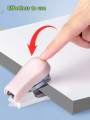 1set Mini Portable Stapler Set, Simple Multifunctional Student Small Stapler And Staple Gun, Office Binder, Suitable For Binding Documents And Stationery. 