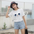 [30 types of group] foreign trade T-shirt women's short sleeve Korean version of loose women's top, round neck undershirt, supply. 