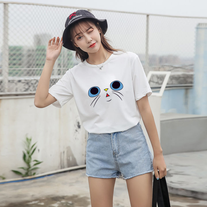 %5B30%20types%20of%20group%5D%20foreign%20trade%20T-shirt%20women's%20short%20sleeve%20Korean%20version%20of%20loose%20women's%20top,%20round%20neck%20undershirt,%20supply%20-%20Image%208