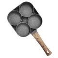 4-hole Omelet Pan Frying Pot Thickened Non-stick Egg Pancake Steak Cooking Pan. 