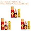 Shree Kesh Hair Oil 410ml 3pc +Parelee Anti Hair Fall Shampoo 350ml 3pc Combo Set. 