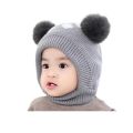 Newborn Cute Warm Baby Woolen Earflap Monkey Cap Topi Soft Knit Sock Winter Hat Beautiful Design For Baby Boy And Girl. 