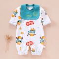 Jumpsuit For Newborn Baby With Bibs. 