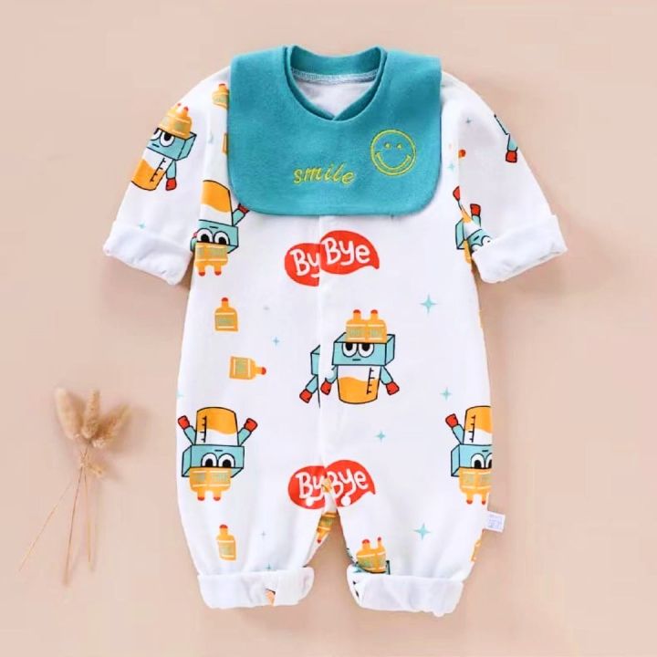Jumpsuit For Newborn Baby With Bibs
