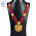 Gold Plated Panchadhatu Red Crystal Mangalsutra For Women With Box Packing. 