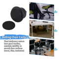 5Pcs Bell Glides Replacement Office Chair or Stool Swivel Caster Wheels to Fixed Stationary Castors, Office Chair Wheels. 