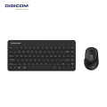 DIGICOM WIRELESS MULTIMEDIA KEYS  ULTRA THIN QUIET COMPACT TENKEYLESS MINI KEYBOARD & WIRELESS SILENT CLICK ERGONOMIC MOUSE COMBO | DG-K85. 